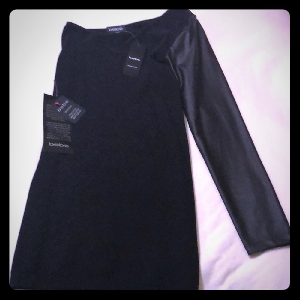 Bebe one sleeve dress
